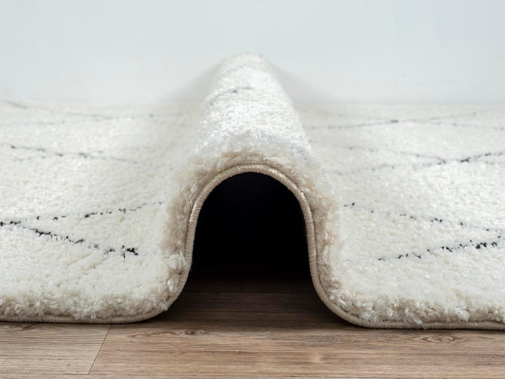 the carpet Velvet eleganter Designer Teppich Wohnzimmer, weicher &amp; pflegeleichter Hochflor Wohnzimme