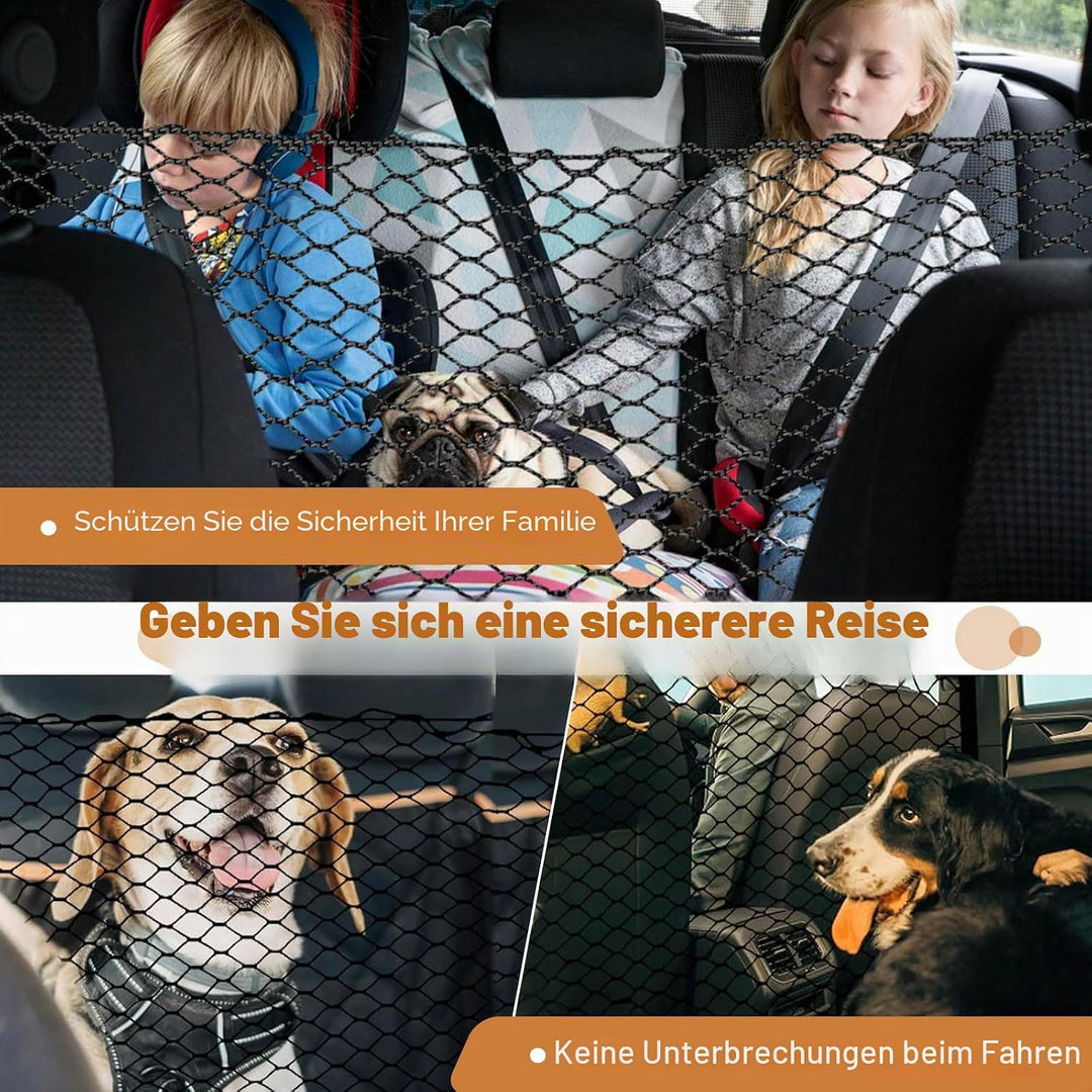 Hunde-Auto-Barriere, Hunde-Barriere für Auto, Trennwand für Rücksitz, Hundebarriere für SUV, Haustie