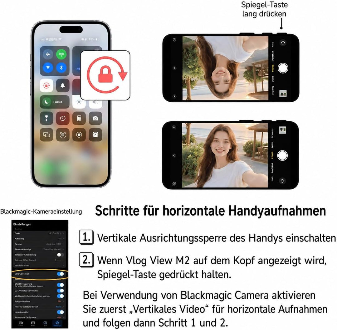 EACHSHOT CineJoy M2 Magnetisches Vlog Selfie Monitor 𝐦𝐢𝐭 𝐢𝐏𝐡𝐨𝐧𝐞 𝟏𝟓 𝟏𝟔 𝟏𝟕 𝐒𝐞𝐫𝐢𝐞𝐬, Bildschirm 4K 120fp