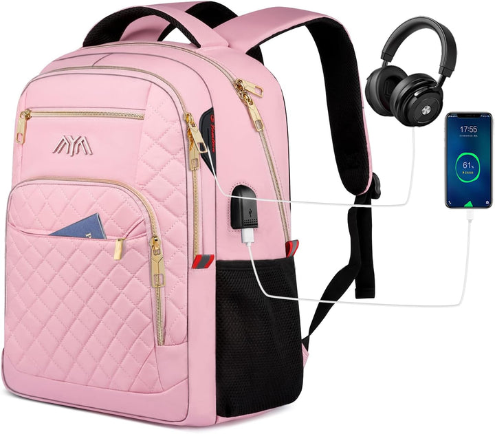 YAMTION Schulrucksack Mädchen Teenager, Rucksack Schule Laptop Rucksack für Damen Daypacks für 15.6