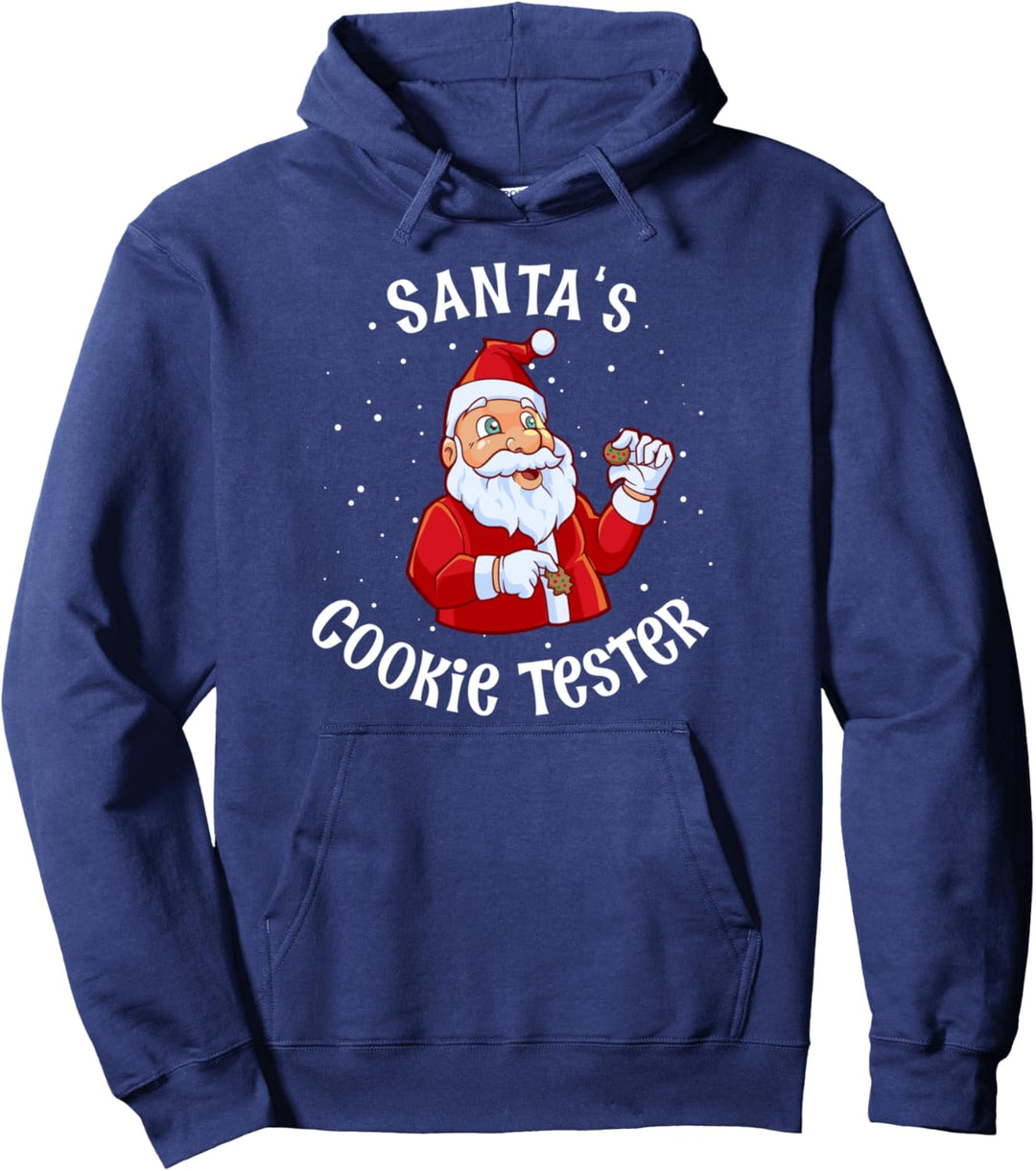Weihnachtskekse naschen - Santas Cookie Tester Pullover Hoodie