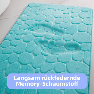 chakme Badematte Memoryschaum Badteppich Saugfähige Badvorleger Badezimmerteppich Duschmatte Deko Fu