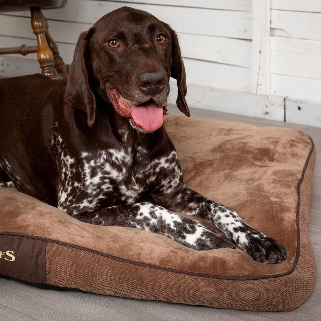 Scruffs 1159 Chester Hunde Kissen, M, braun Braun M 82 x 58 x 6 cm, Braun M 82 x 58 x 6 cm