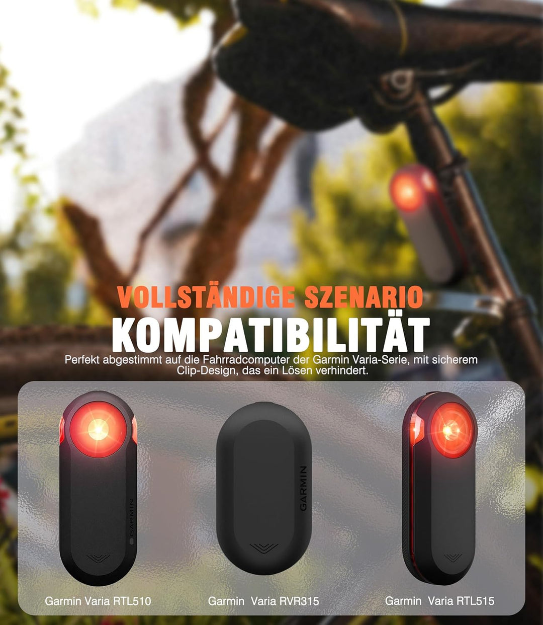 Sattelstützen Quarter Turn Halterung mit Airtag Kompatibel mit Garmin Varia RVR315/RTL515/RTL510, Rü