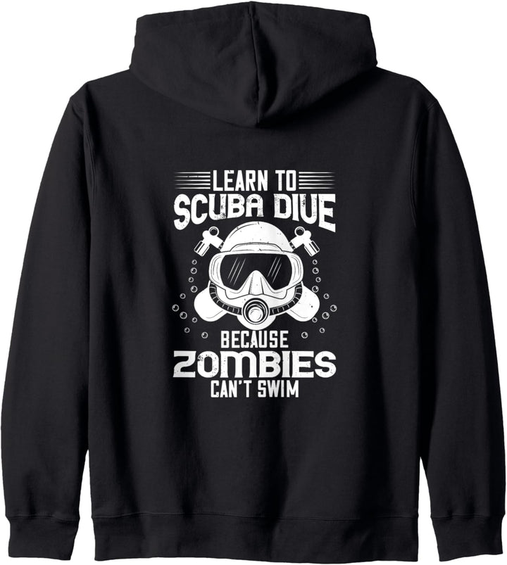 Scuba Dive, Taucher Spruch, Zombie Spruch, Kapuzenjacke