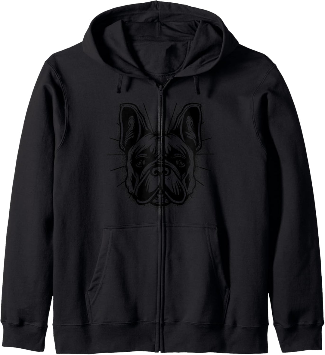 Französische Bulldogge Tshirt Herren Damen Frenchie Hund Kapuzenjacke