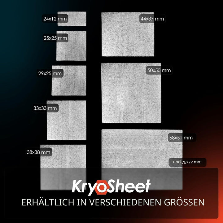 Thermal Grizzly - KryoSheet (24x12x0,2mm) - Graphen Wärmeleitpad - Höchste Wärmeleitfähigkeit - Alte