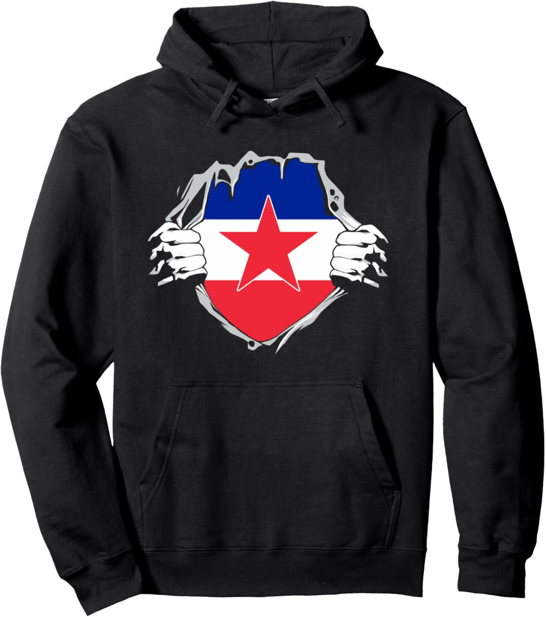 Born in Yugoslavia - Lustiges Jugoslawien Balkan Geschenk Pullover Hoodie
