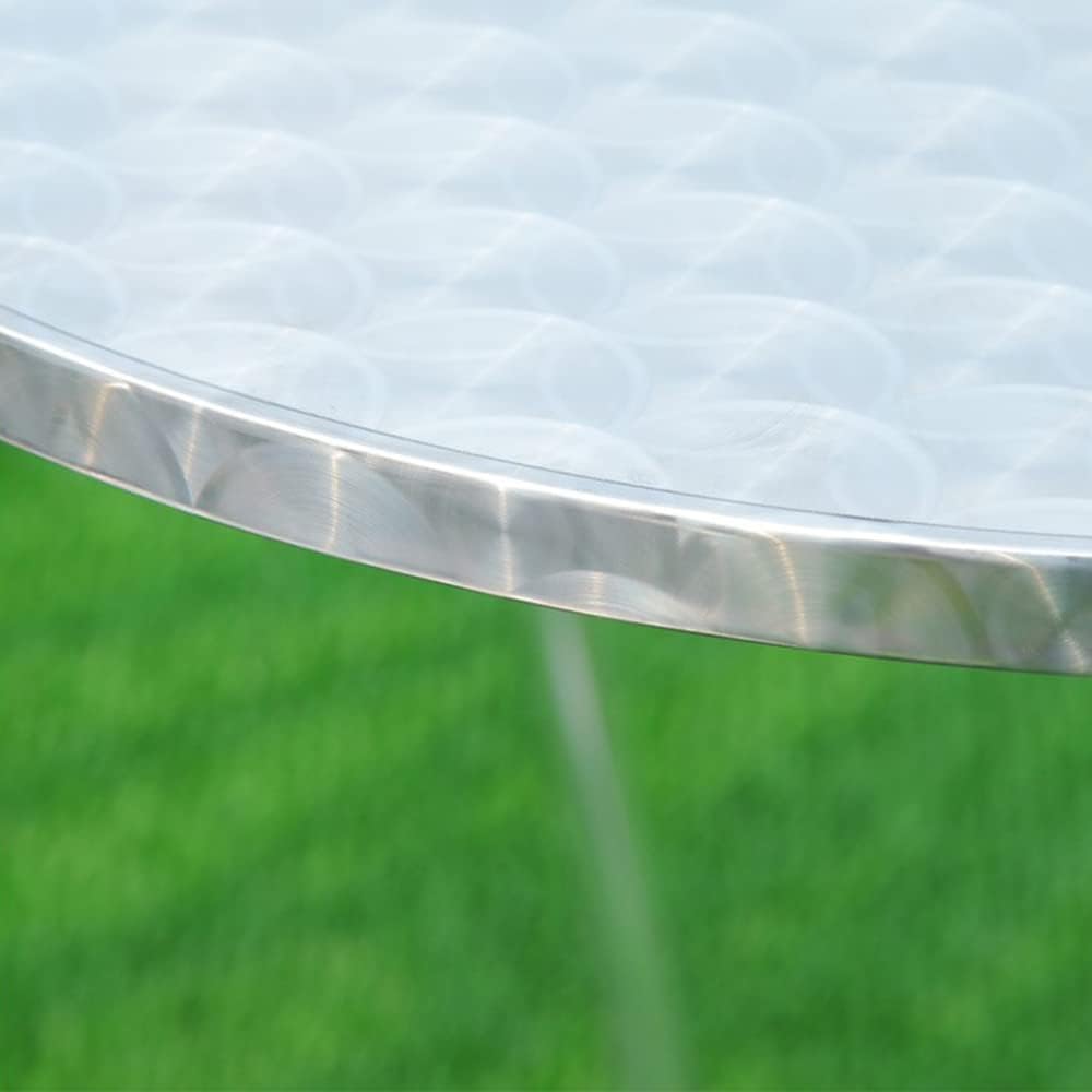 OHMG Bartisch, klappbar, quadratisch, Ø 60 cm, Aluminium, höhenverstellbar 70/110 cm, Stehtisch, hoc