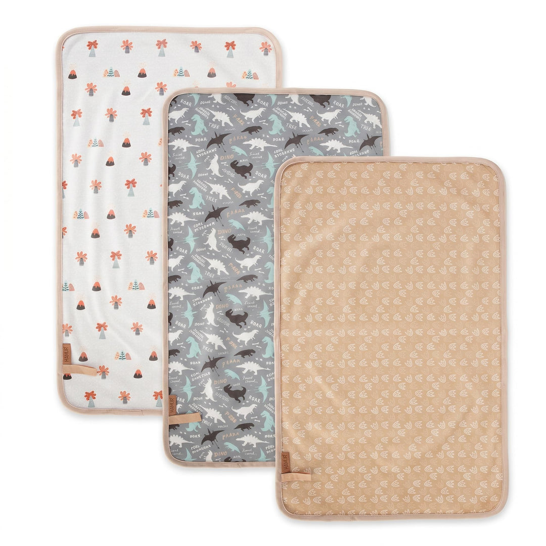 Hamur Home Tragbare Wickelunterlage Wasserdichte 40 x 70 cm 3er Set, Wiederverwendbare Baby Wickelau