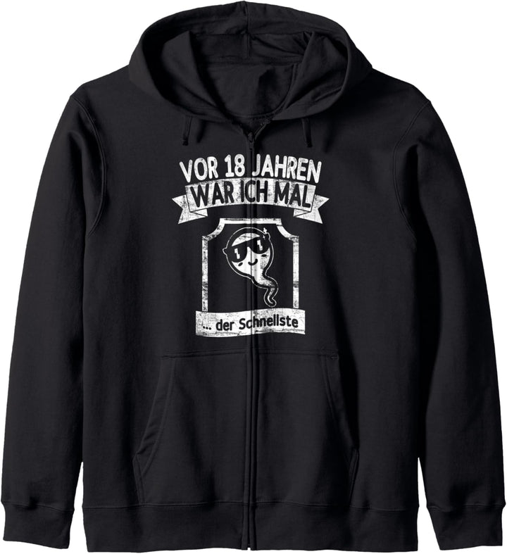 Vor 18 Jahren war ich der schnellste Original Outfit Kapuzenjacke