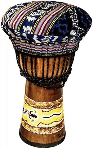 Fellschutz Ikat rund 40-44 cm für 40er Trommeln Drumskin Fellschoner Trommelschutz Zubehör Weltmusik
