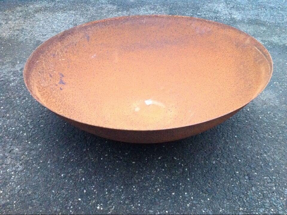 Edelrost Garten Feuerschale Rost Pflanzschale aus Metall Rost 70cm 2mm T 18cm