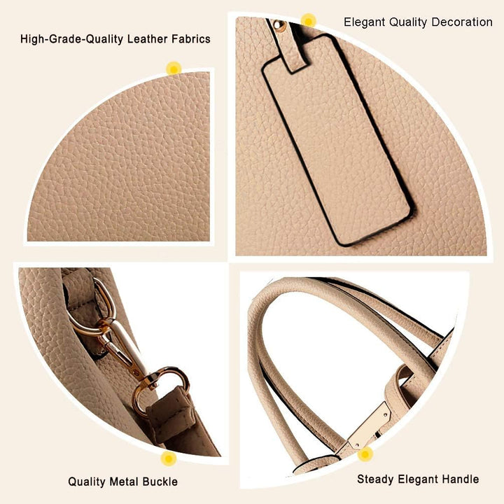 COCIFER Geldbörsen und Handtaschen für Damen, Schultertasche, Tragegriff, Satchel E Khaki, E Khaki