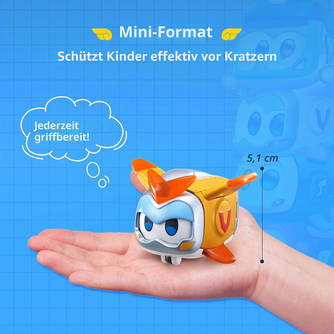 Super Wings EU770491 - Super Pets im 4er Pack, ca. 4,3 cm grosse Super Haustiere mit wechselbaren Ge