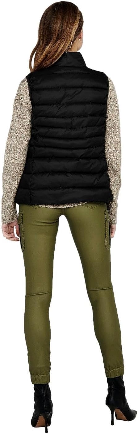 ONLY Female Teddyfell Mantel ONLNEWAURELIA Teddyfell Mantel L Black/Detail:pipping Tone in Tone, L B