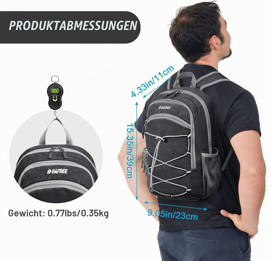 G4Free Kleiner Rucksack 12L/20L Unisex Tagesrucksack Leichter Reiserucksack Wanderrucksack Trekkingr