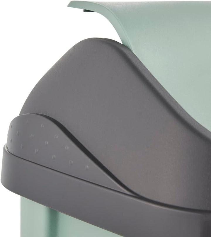 keeeper Mülleimer mit Schwingdeckel, 25 l, 33,5 x 25,5 x 53,5 cm, Swantje, Grün (Nordic Green) Nordi