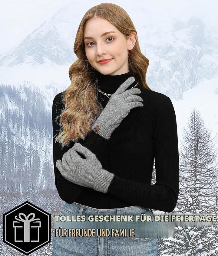 Bequemer Laden Damen Winter Warm Touchscreen Handschuhe Thermo Winterhandschuhe Kaschmir Strickhands
