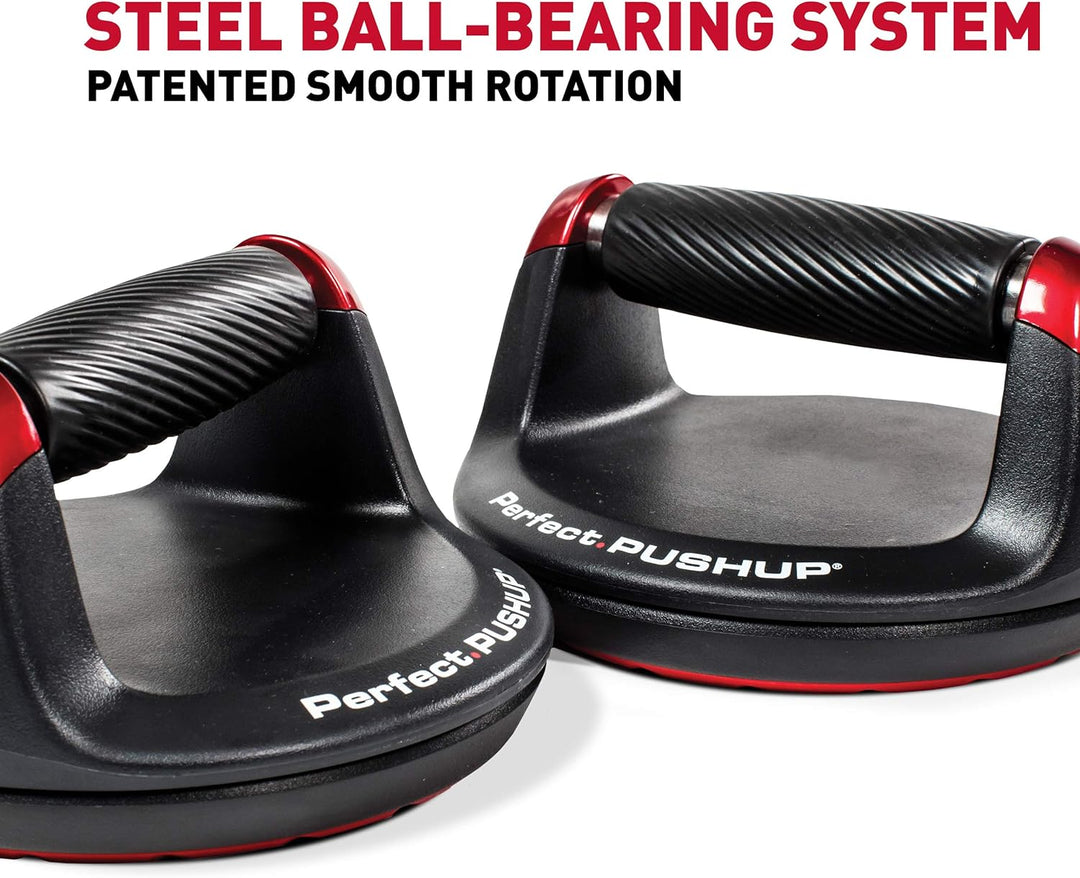 Perfect Fitness Liegestützgriffe Push Up, Fitnessgeräte für Zuhause, Schwarz, 2 Stück Bundle mit Bau