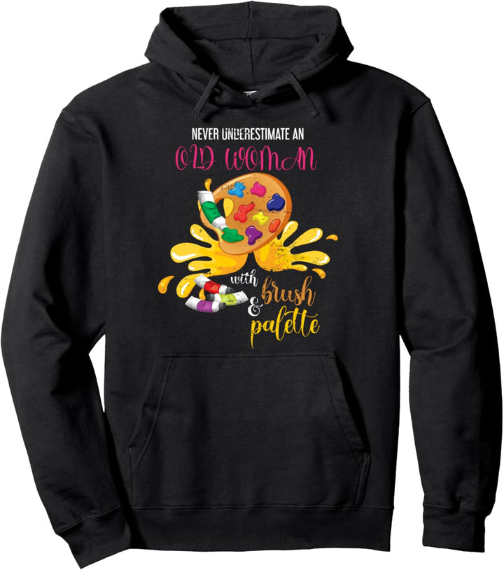 Frauen Rentner Kunst Ruhestand Geschenk Damen Künstler Pullover Hoodie