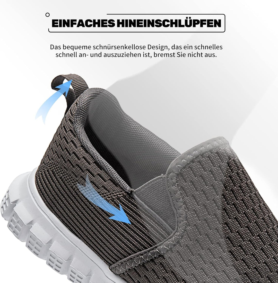 Oltyutc Herren Sneakers Slip On Schuhe Laufschuhe Sportschuhe Tennisschuhe Walkingschuhe Bequem Atmu