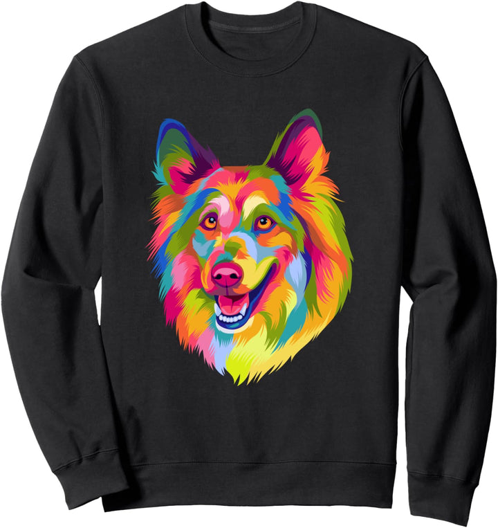 Pop Art Shetland Sheepdog Hund Frauen Männer Kinder Sheltie Sweatshirt