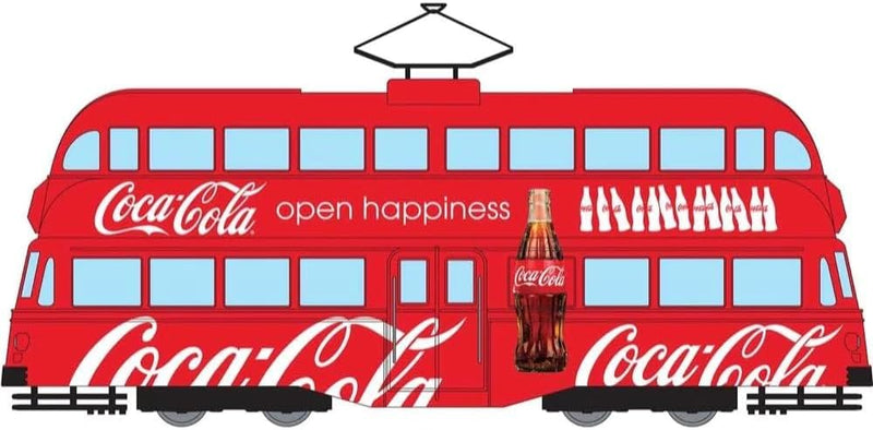 Coca Cola Doppeldecker-Strassenbahn, Open Happiness