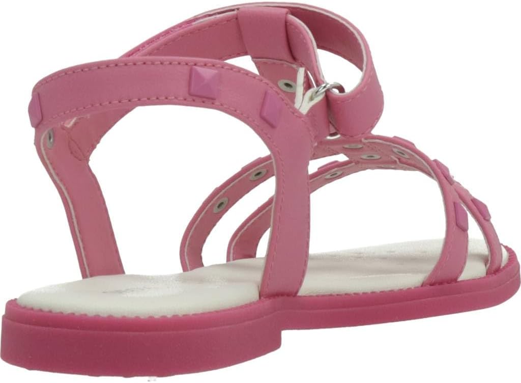 Geox Mädchen J Sandal Karly GirlSandal 32 EU Dk Pink, 32 EU Dk Pink