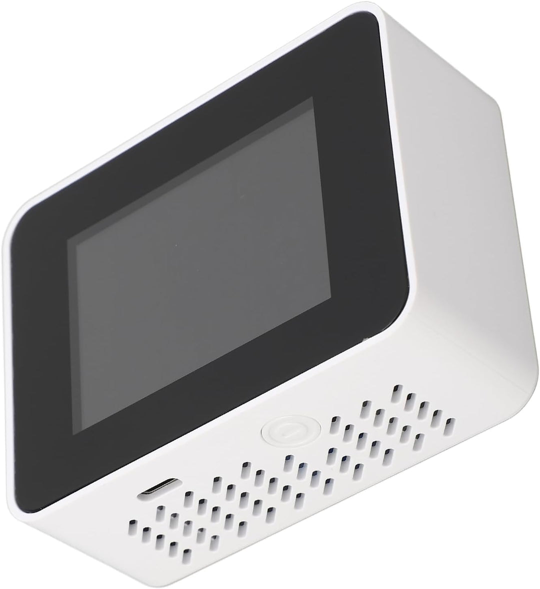 CO2-Detektor ABS-Luftqualitätsmonitor Batteriebetriebener 5-in-1-Kohlendioxid-HCHO-TVOC-Temperatur-H