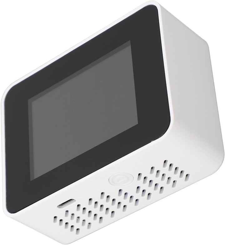 CO2-Detektor ABS-Luftqualitätsmonitor Batteriebetriebener 5-in-1-Kohlendioxid-HCHO-TVOC-Temperatur-H