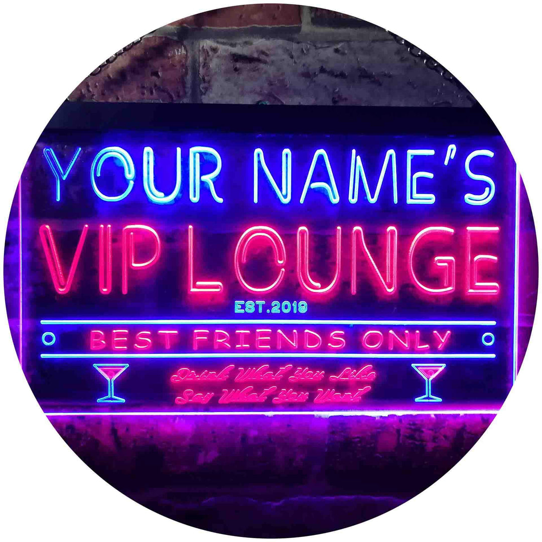 Personalized Your Name Est Year Theme VIP Lounge Bar Club Pub Dual Color LED Barlicht Neonlicht Lich