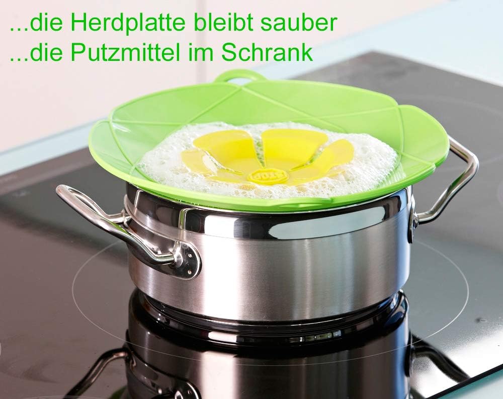 Kochblume vom Erfinder Armin Harecker XL 33 cm lila | Überkochschutz für Topfgrössen von Ø 20 bis 28