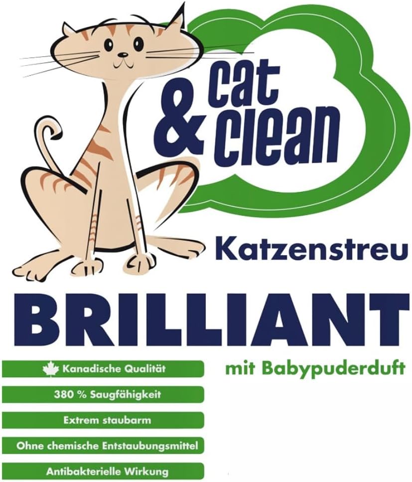 Cat & Clean Katzenstreu Der Extraklasse Klumpendes Einstreu Extrem Saugfähig Naturprodukt Aus Benton