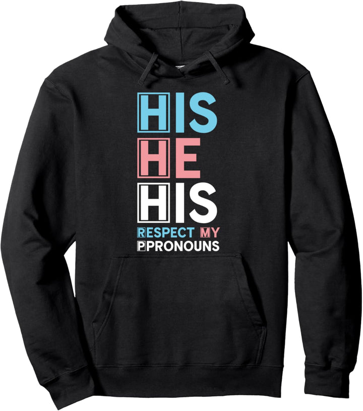 Transgender Pronomen Queer LGBTQIA CSD Transsexuell Pullover Hoodie