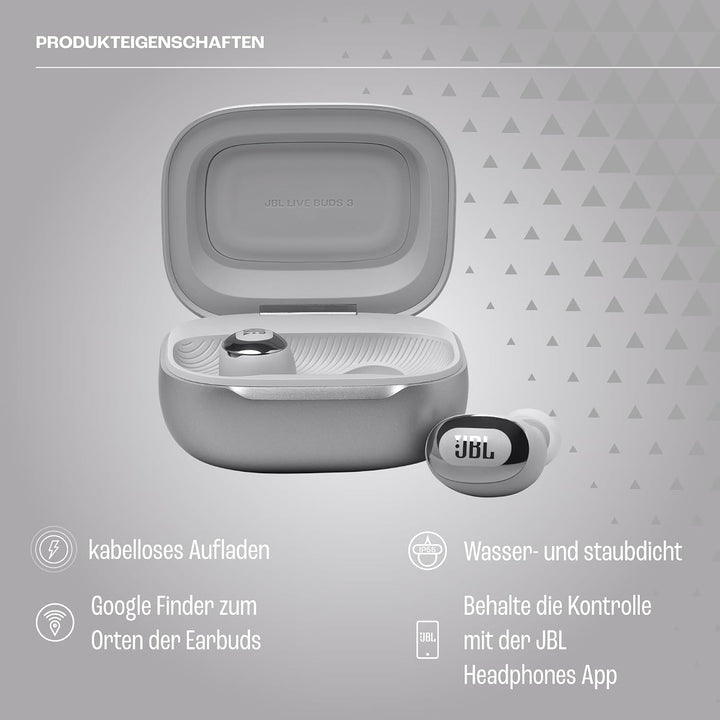 JBL Live Buds 3, Wireless Earbud-Kopfhörer mit Bluetooth, 40 Stunden Akkulaufzeit, True Adaptive Noi