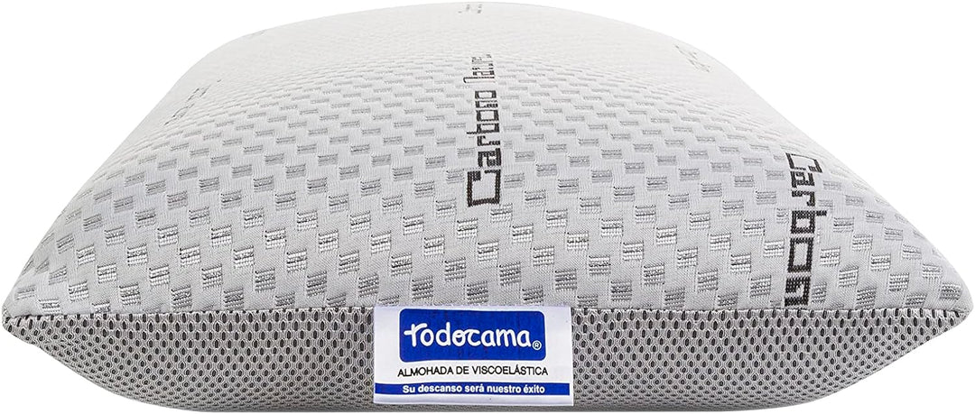 Todocama Viskoelastisches Kopfkissen, natürlicher Kohlenstoff 80 cm, 80 cm