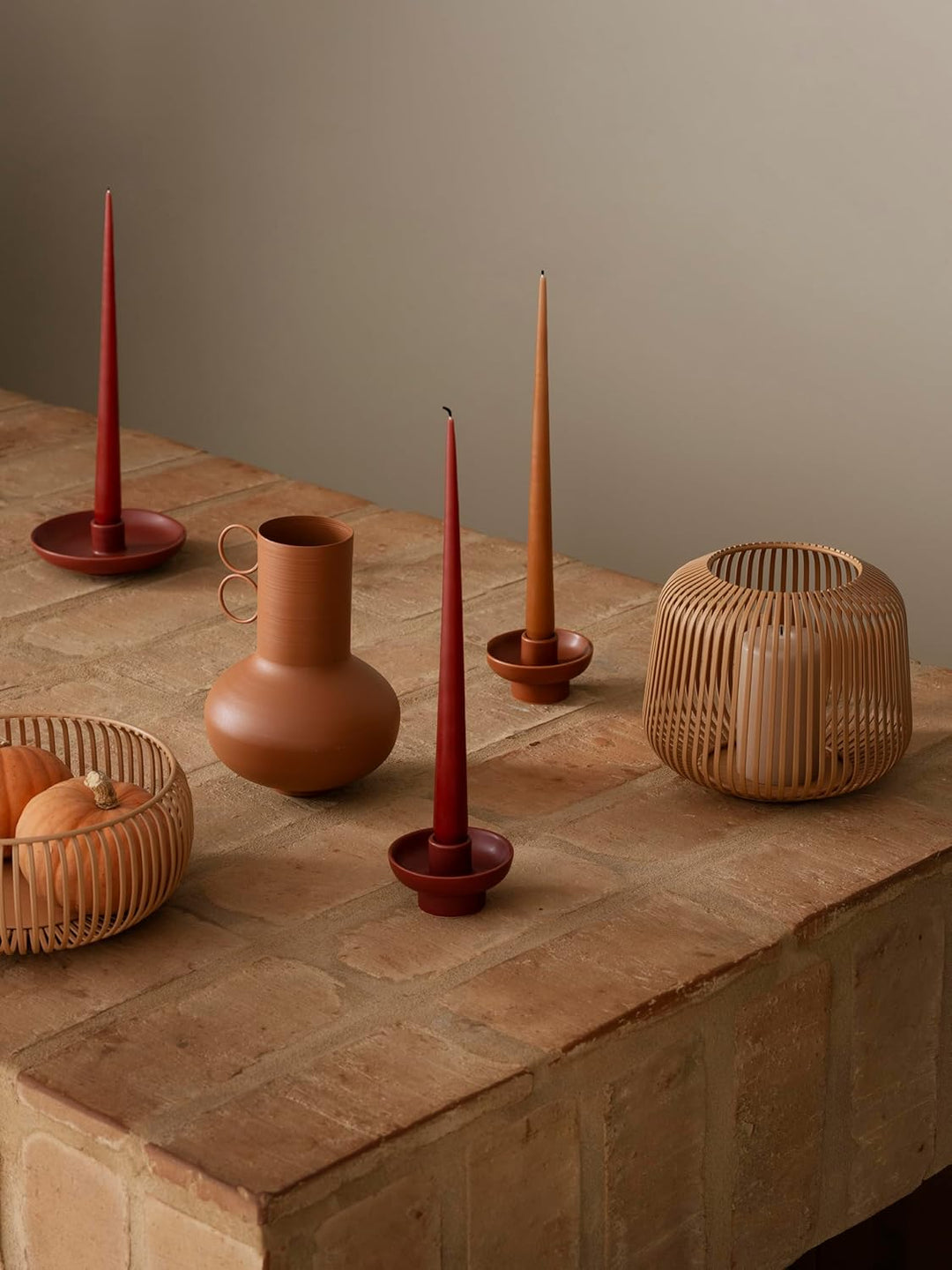 Blomus -LITO- Bowl | Obstschale aus hochwertigem Stahl | Dekoschale mit Streben in Indian Tan | Grös