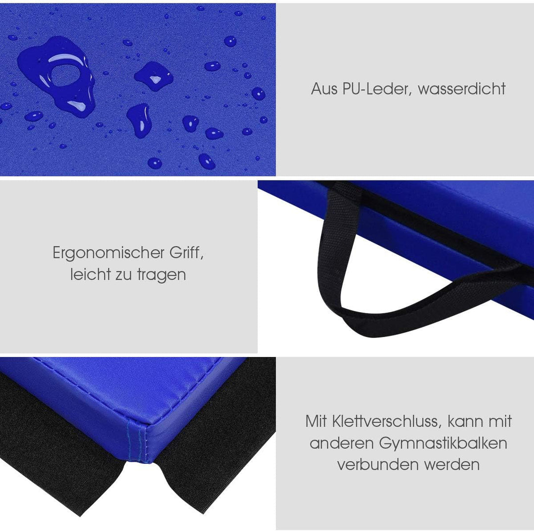 DREAMADE Klappbare Weichbodenmatte, Gymnastikmatte Yogamatte 180x60x4cm, Fitnessmatte Turnmatte mit