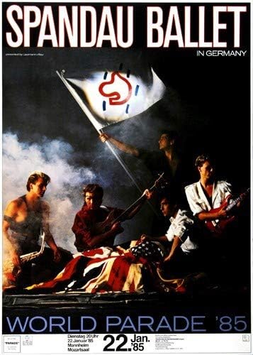 Spandau Ballet - Parade, Frankfurt 1985 » Konzertplakat/Premium Poster | Live Konzert Veranstaltung