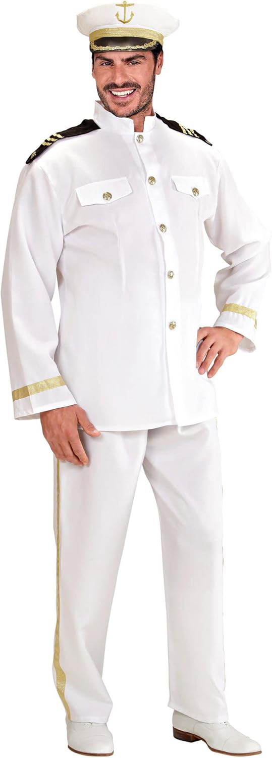 Widmann - Kostüm Marine Kapitän, Seemann, Matrose, Captain, Faschingskostüme, Karneval XL, XL