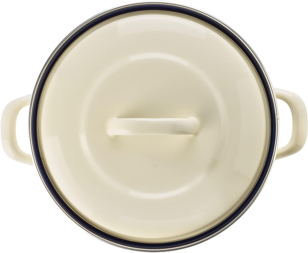BK Indigo Holländisches Erbe Deutscher Emaillierter Suppentopf mit Deckel mit PFAS-Freier Keramik-An