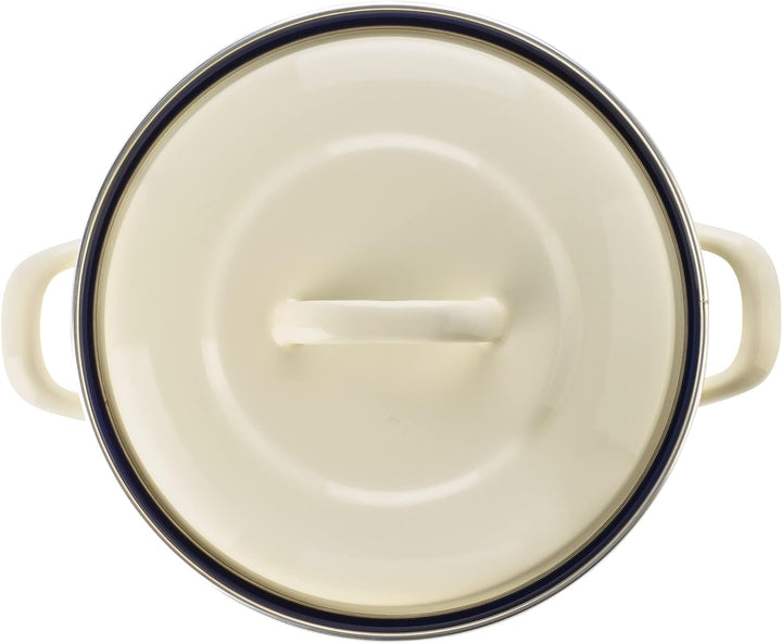 BK Indigo Holländisches Erbe Deutscher Emaillierter Suppentopf mit Deckel mit PFAS-Freier Keramik-An