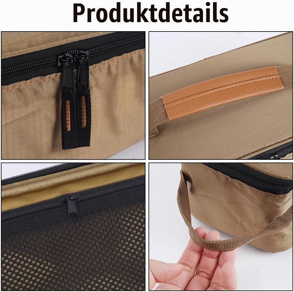 MiOYOOW Camping Küchenutensilien Organizer Tasche, Tragbare Camping Kochgeschirr Aufbewahrungstasche