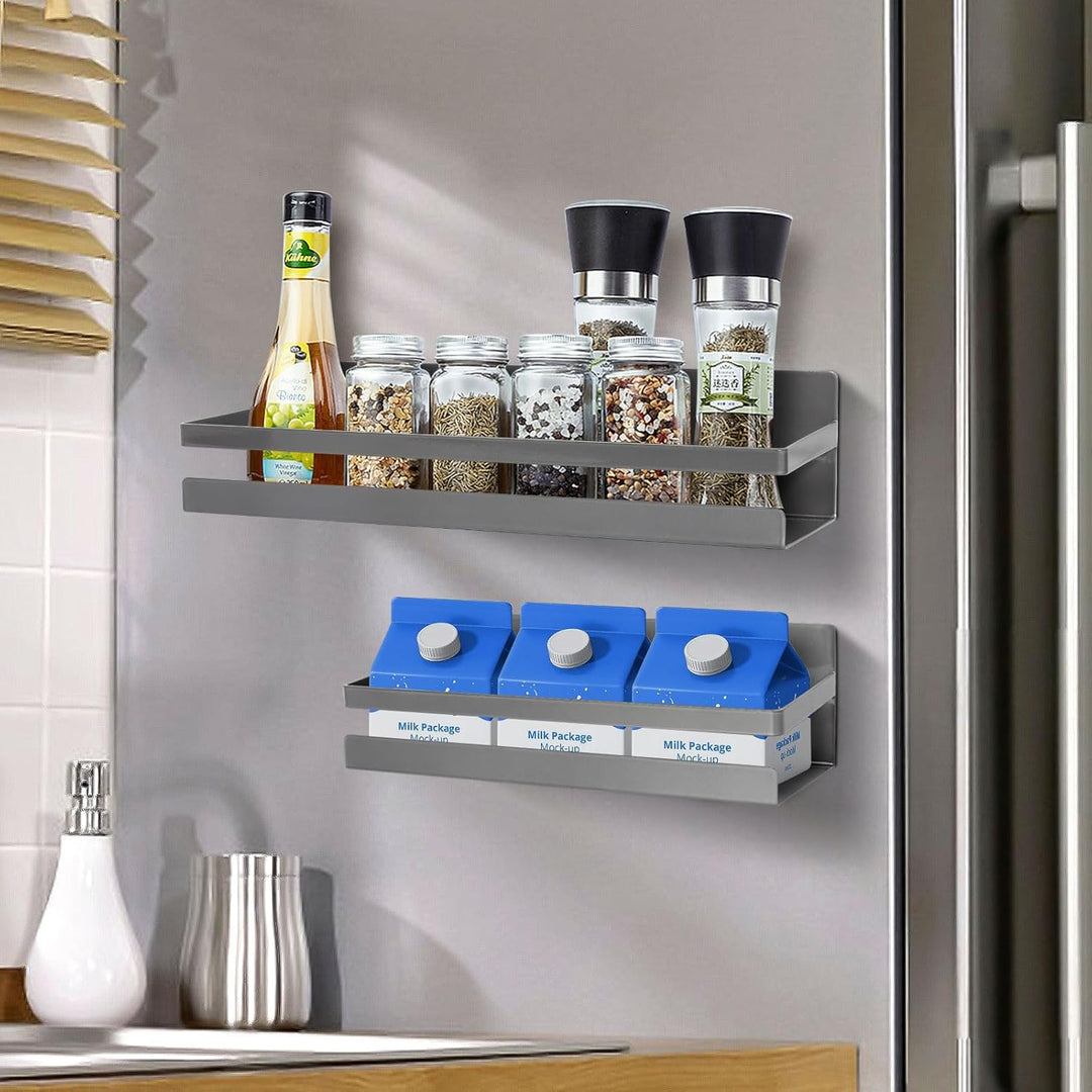Uten Gewürzregal Kühlschrank Regal magnetisch, Gewürzhalter hängend ohne bohren Wandregal Gewürz Org