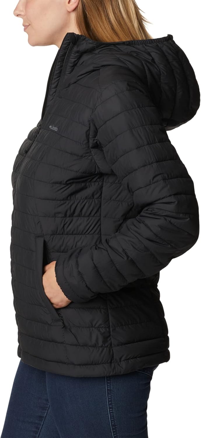 Columbia Silver Falls Hooded Jacket, Steppjacke mit Kapuze für Herren, Schwarz