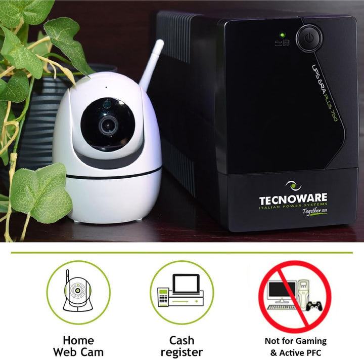 Tecnoware Power Systems - Unterbrechungsfreie Stromversorgung | 750 VA Schutz vor Stromausfällen | A