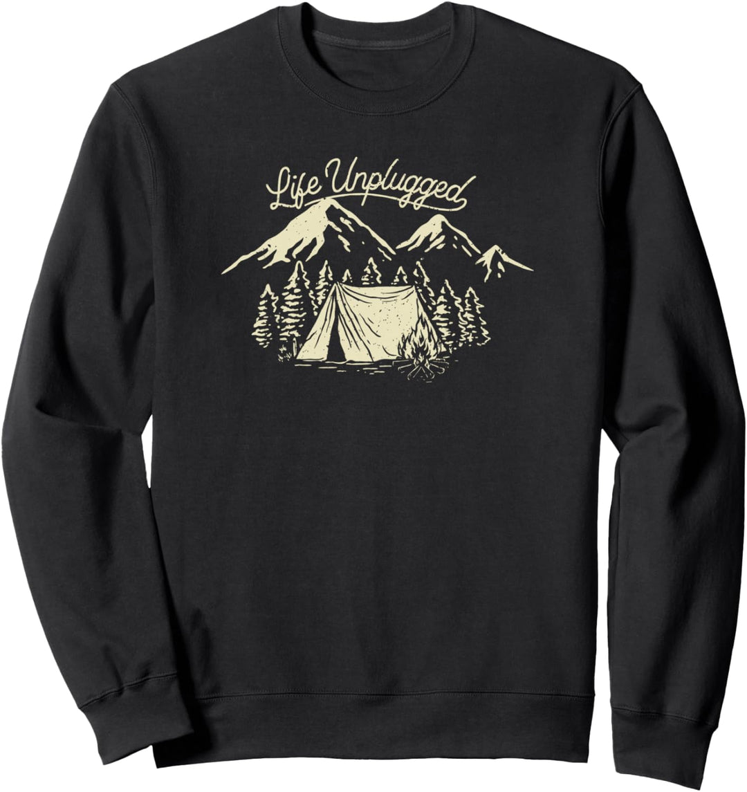 Trendy Life Unplugged Mountain Camp Site Sweatshirt