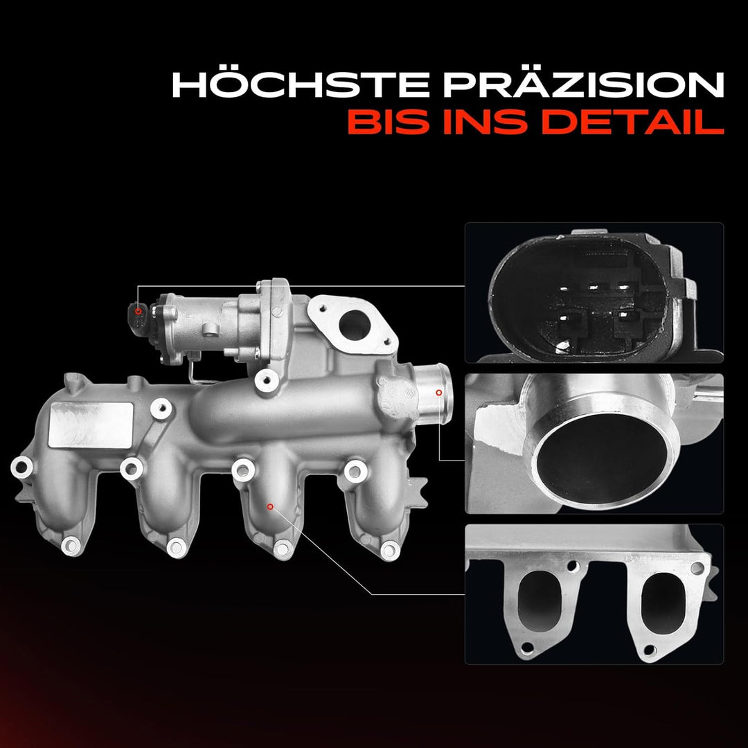Frankberg AGR-Ventil Kompatibel mit C-Max DM2 1.8L 2007-2010 Focus C-Max 1.8L 2005-2007 Focus II DA