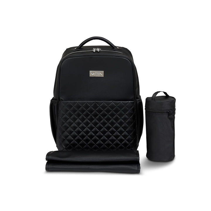 Moon Wickelrucksack & Tuch Blaubaer | Grosser Baby Windelrucksack + Wickelunterlage | Wickeltasche v